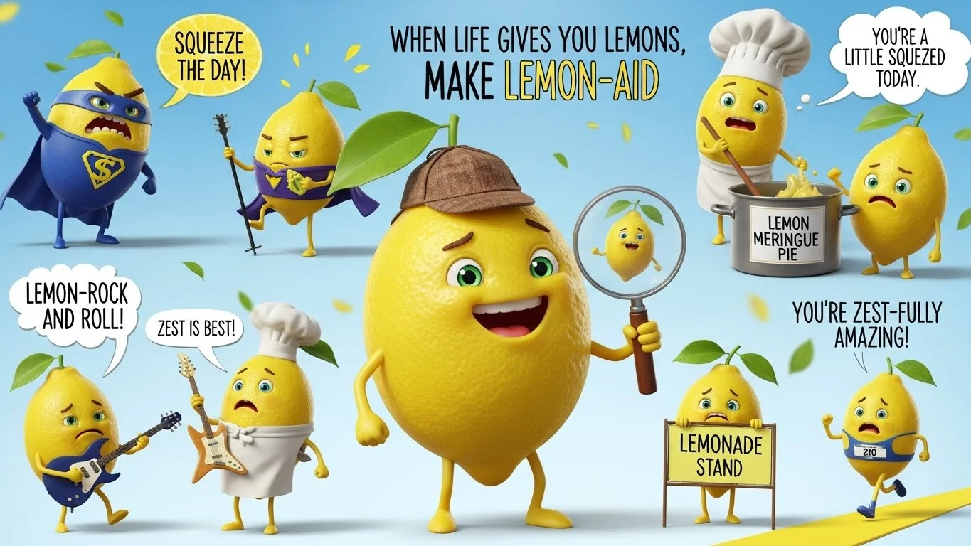 Lemon Humour 320+ Lemon Puns That Are Zestfully Funny π - Puncart