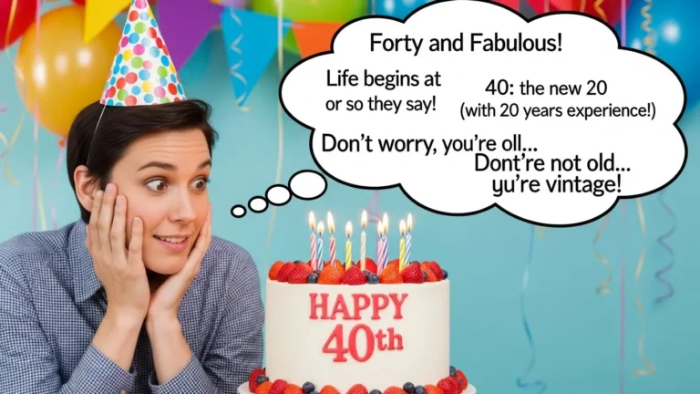 40th birthday puns
