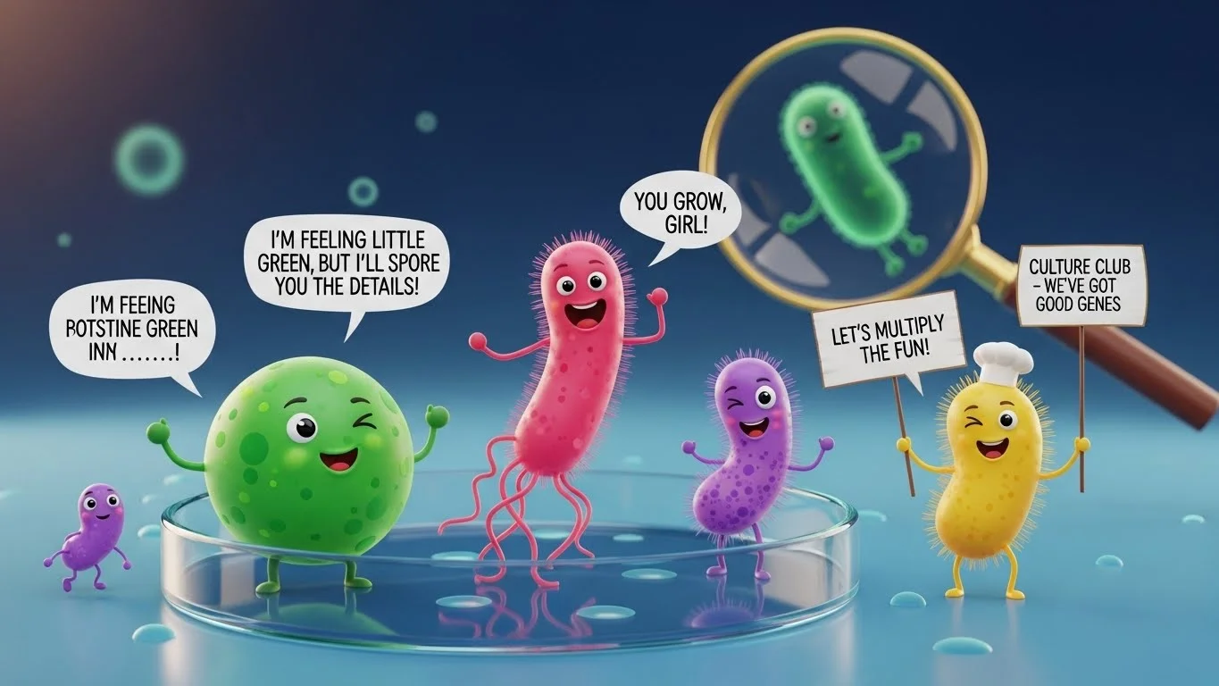 Funny Bacteria Puns Captions 😂