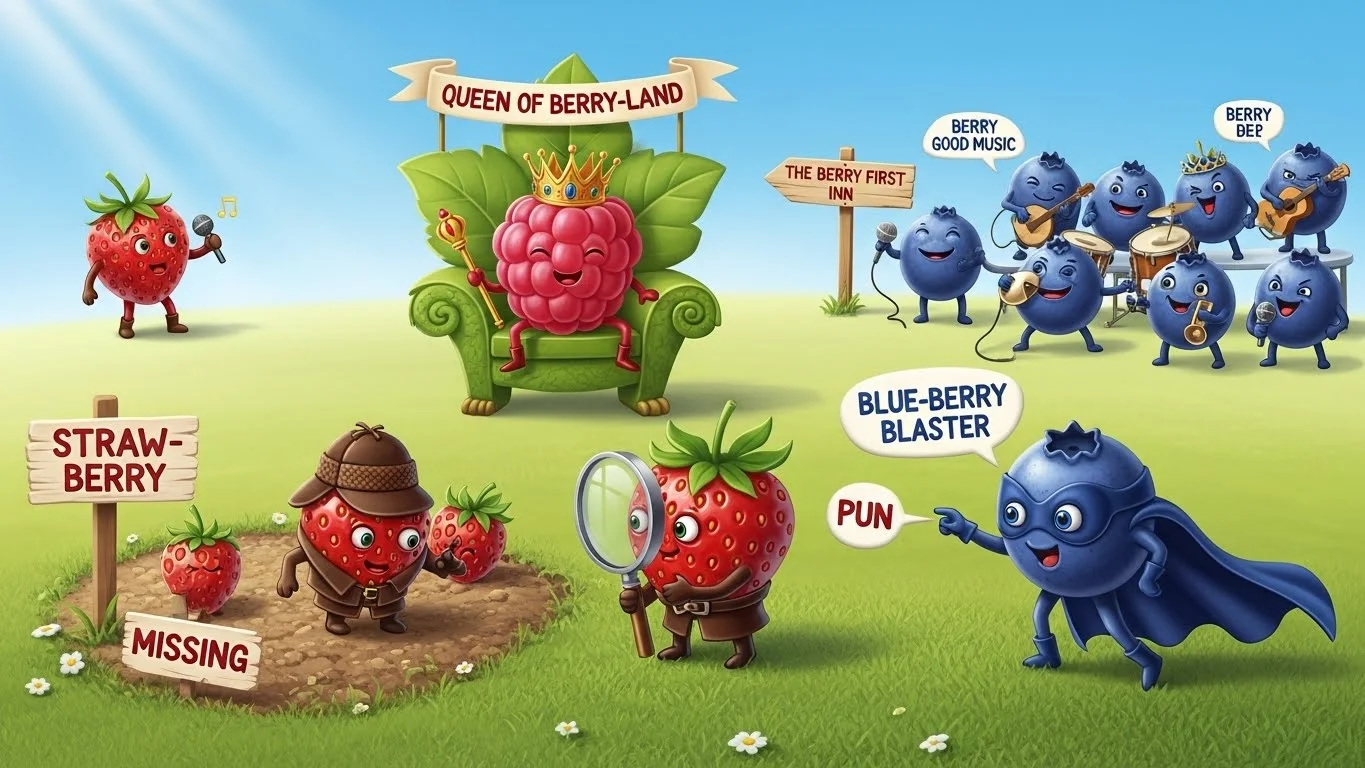 Funny Berry Puns Captions 🍓