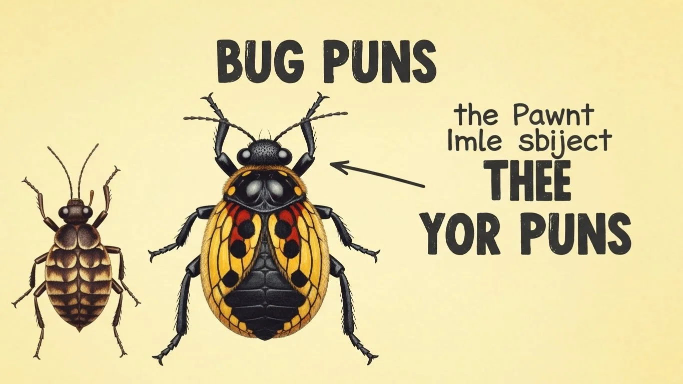 Funny Bug Puns Captions 🐞