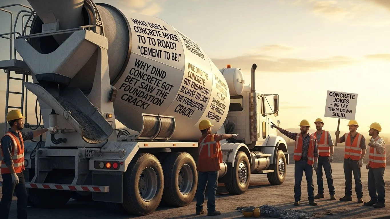 Funny Concrete Puns Captions 😂