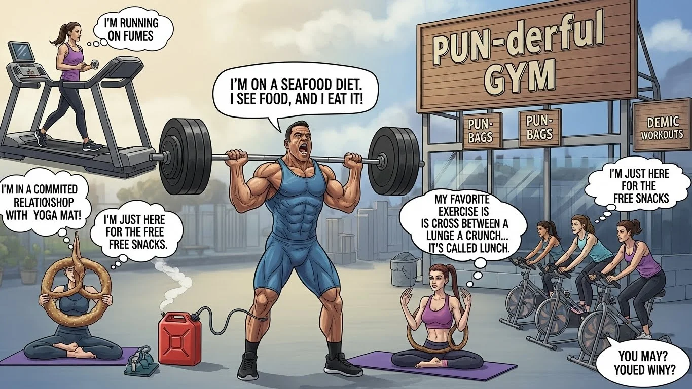 Funny Exercise Puns Captions 💪