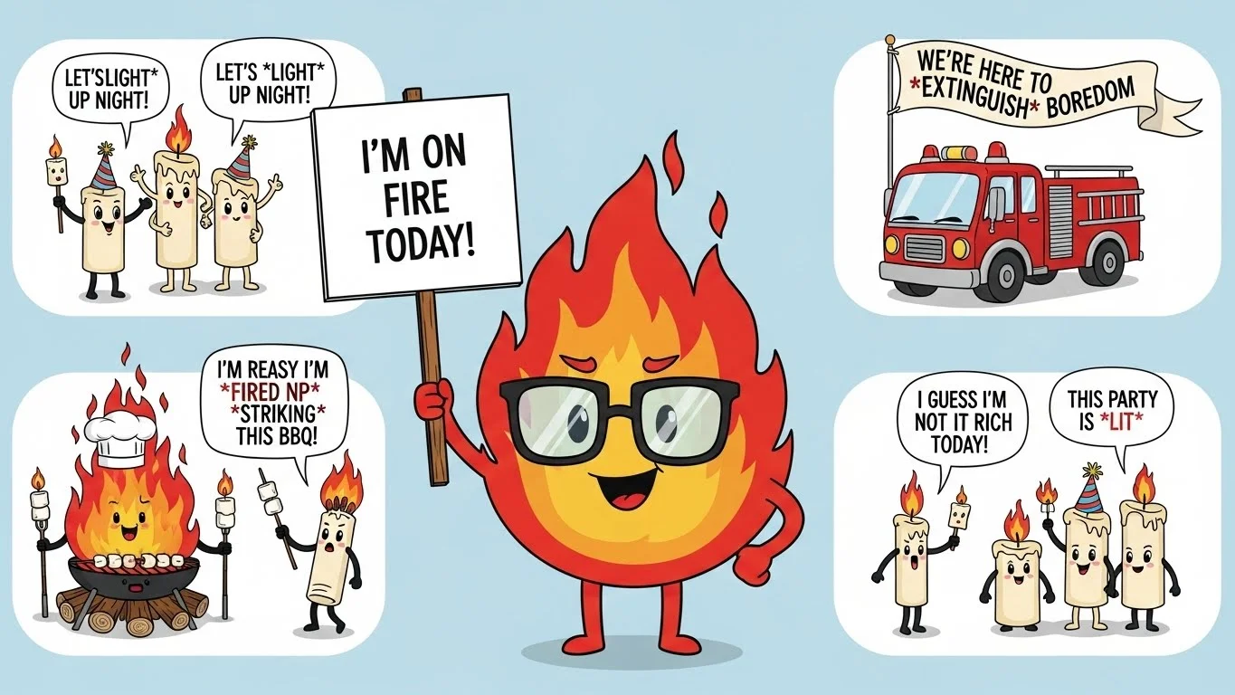 220+ Fire Puns That’ll Burn Up the Competition in Humor 🔥 - Puncart