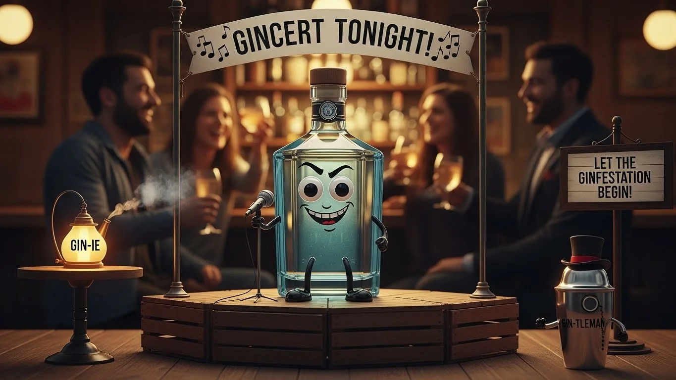 Funny Gin Puns Captions 🍸