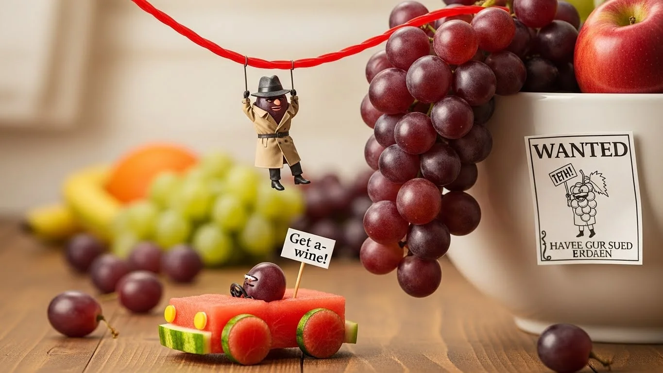 Funny Grape Puns Captions 😂