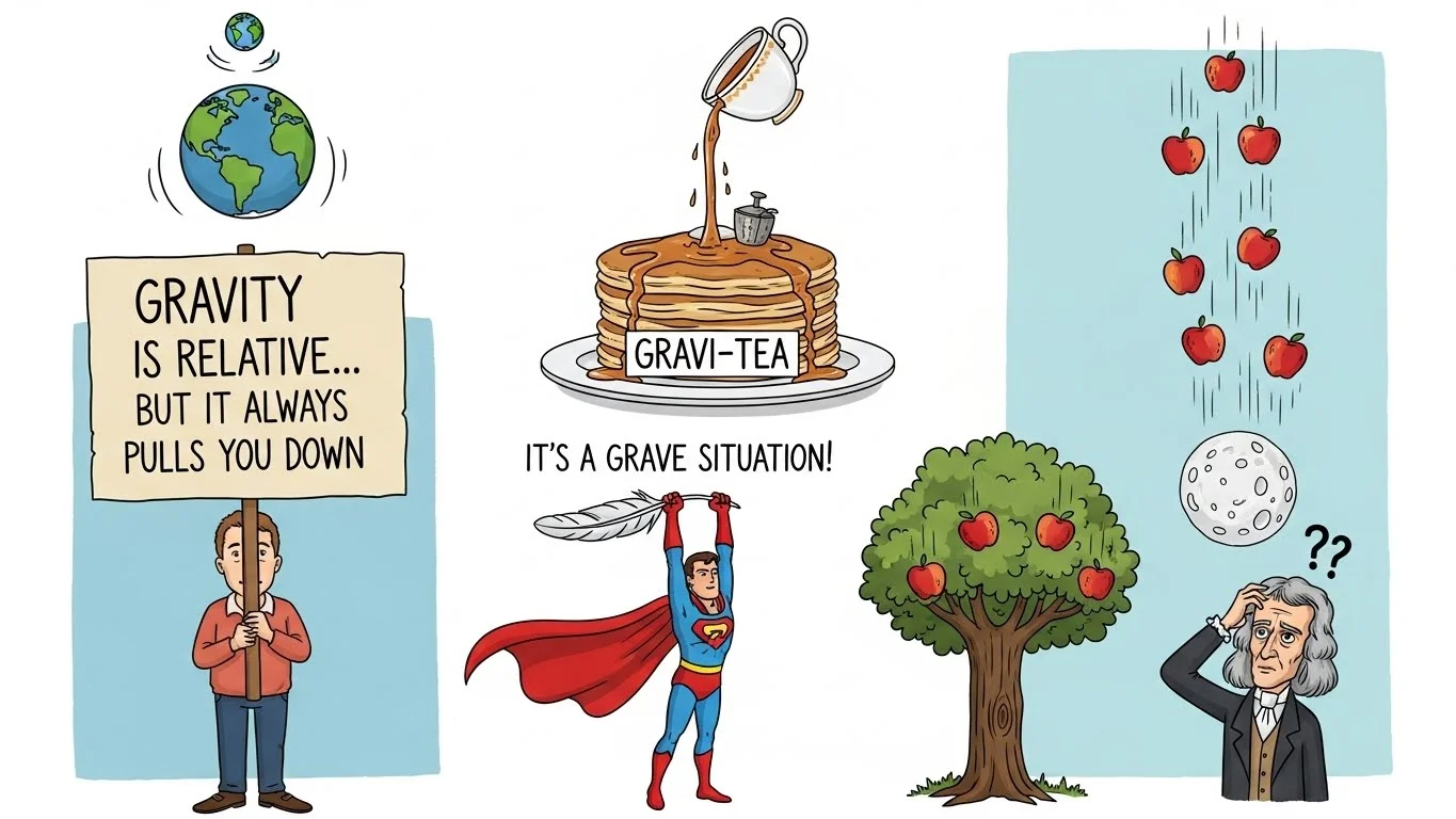 Funny Gravity Puns and Hilarious  🌍