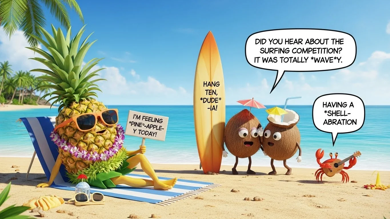 Funny Hawaii Puns Captions 😂