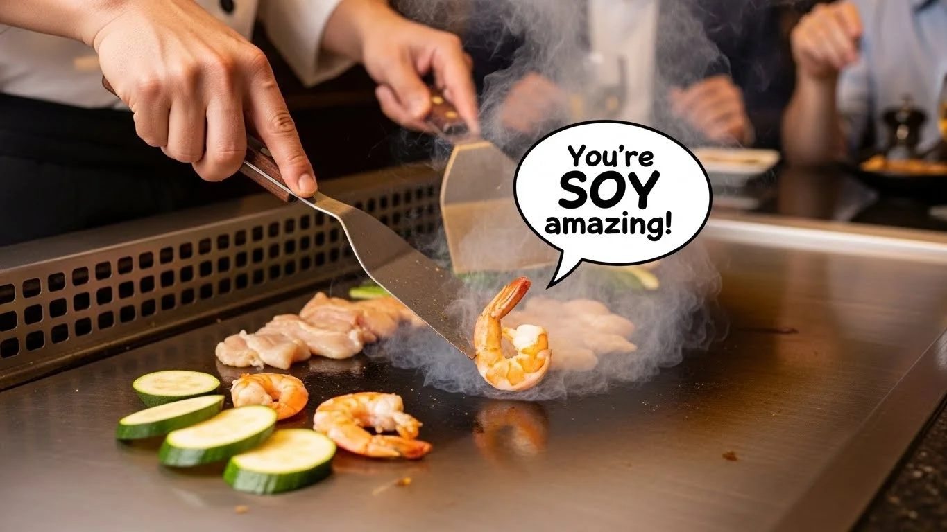 Funny Hibachi Puns Captions 😂