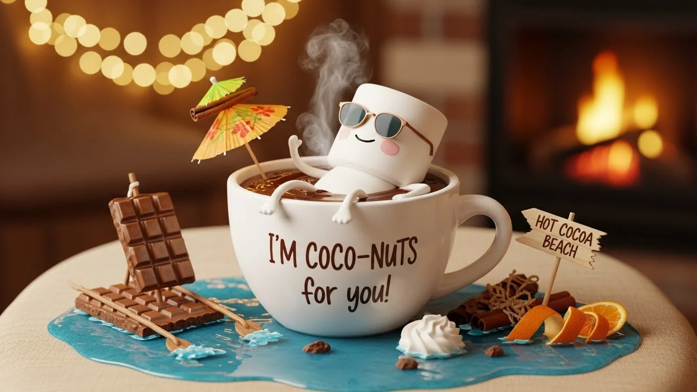 Funny Hot Cocoa Puns Captions ☕