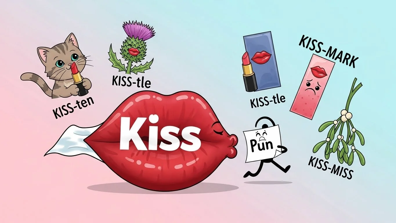 Funny Kiss Puns Captions 💋