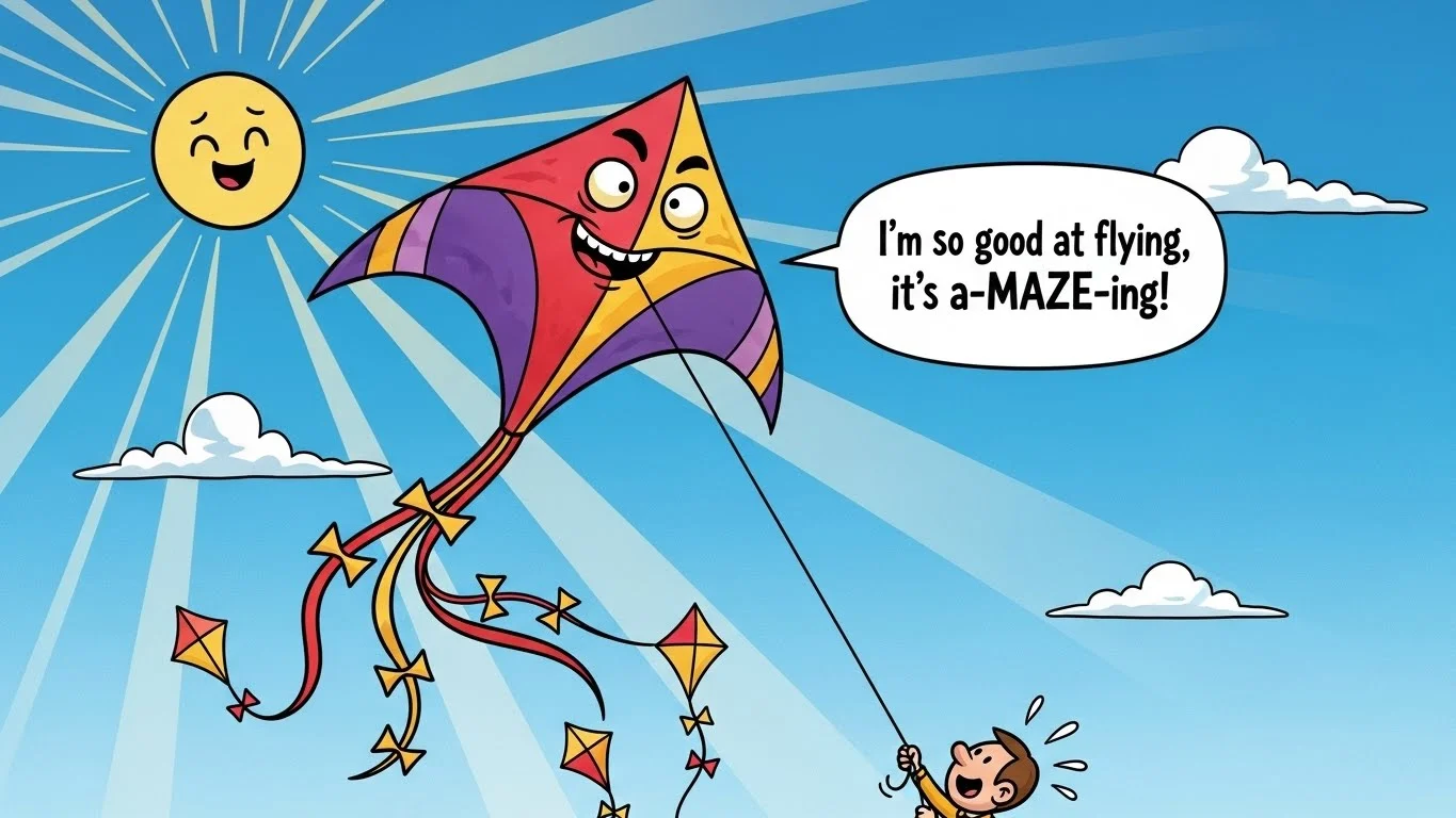 Funny Kite Puns Captions 🪁