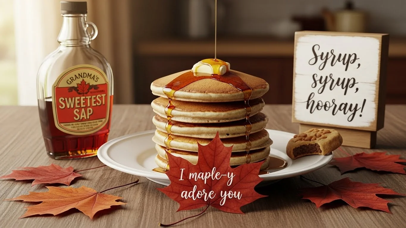 Funny Maple Syrup Puns Captions 🍁