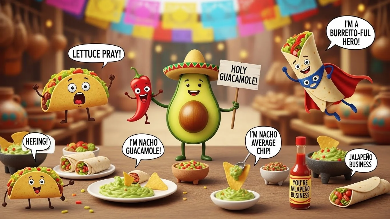Funny Mexican Food Puns Captions 🌮
