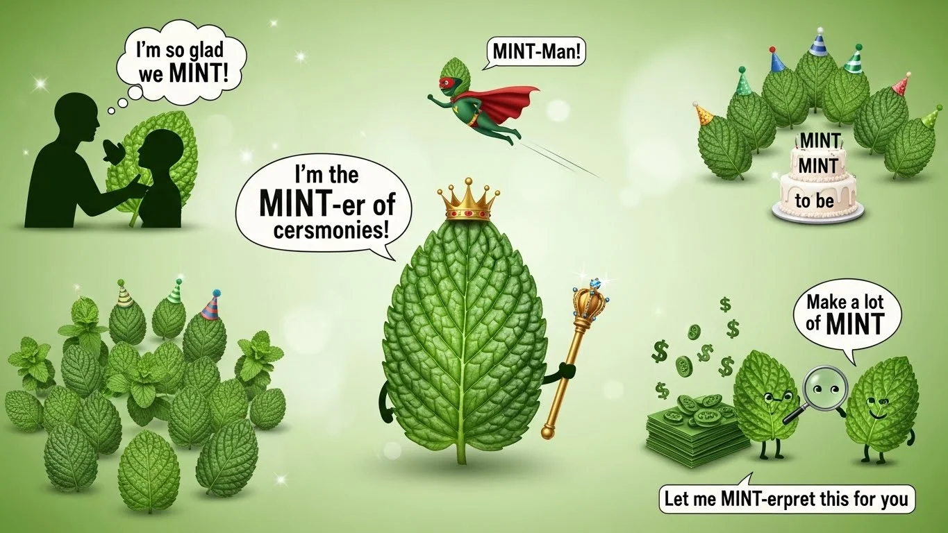 Funny Mint Puns 😂