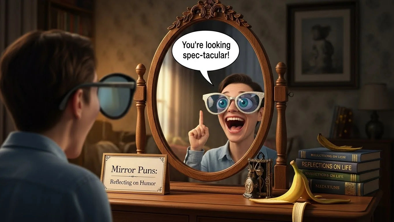 318+ Mirror Puns Funny Reflections That Will Crack You Up 🪞 - Puncart