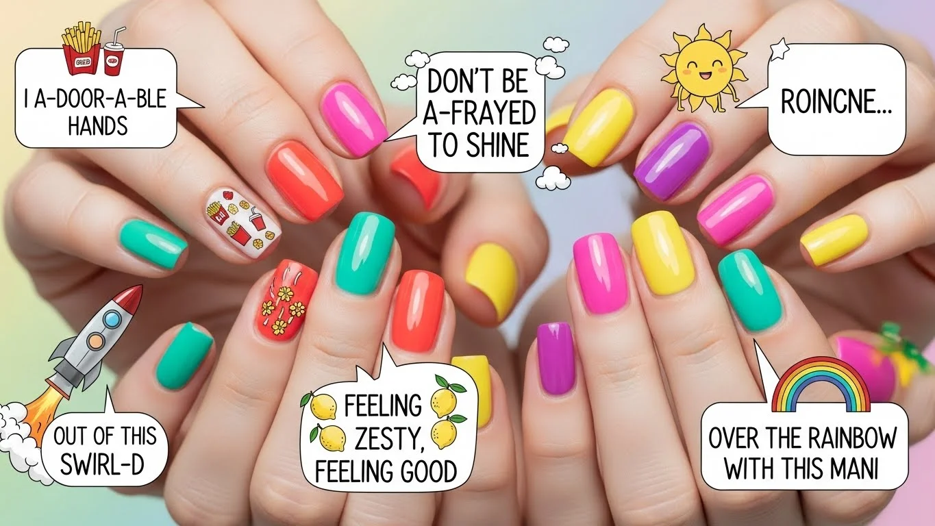 Funny Nail Polish Puns Captions 💅