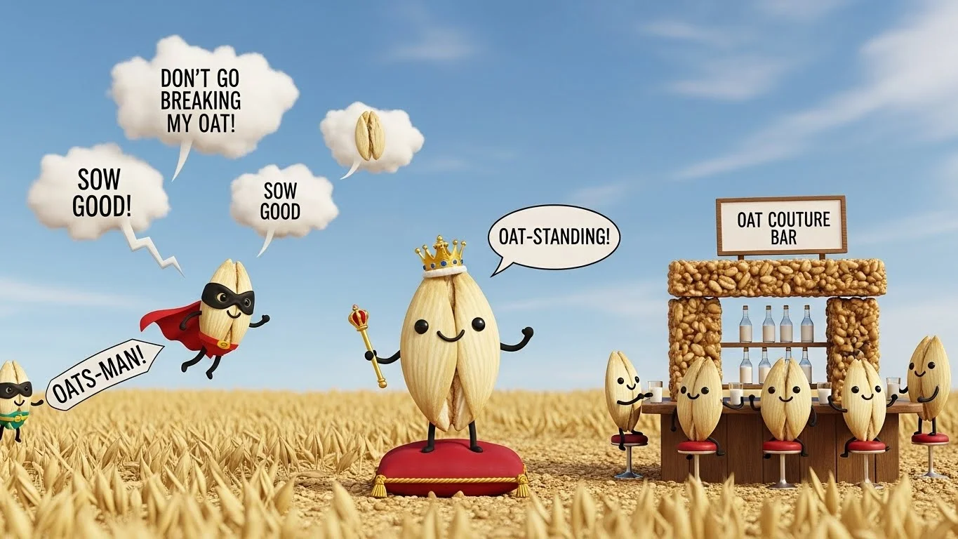 Funny Oat Puns and Breakfast Captions 🥣