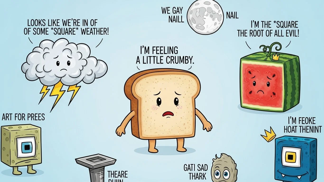 Funny Square Puns Captions 😂