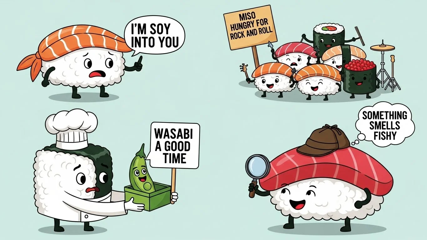 Funny Sushi Puns That Never Get Old 😂