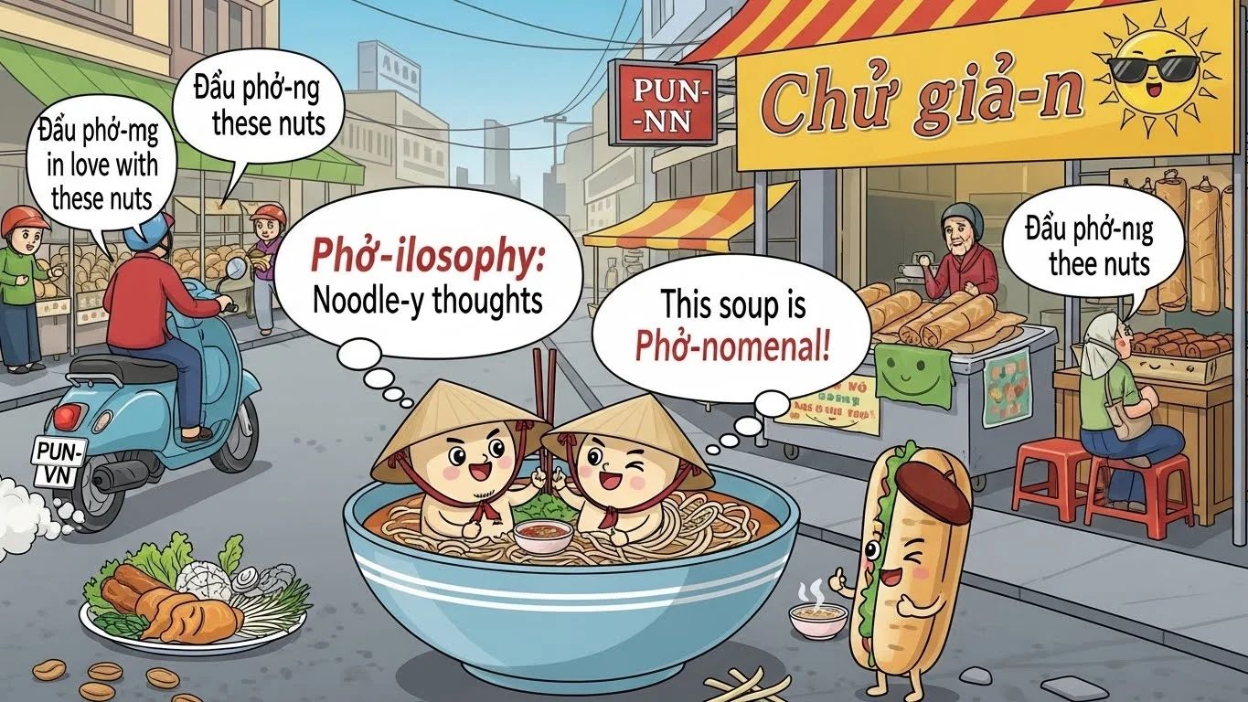 Funny Vietnamese Puns Captions 🍜