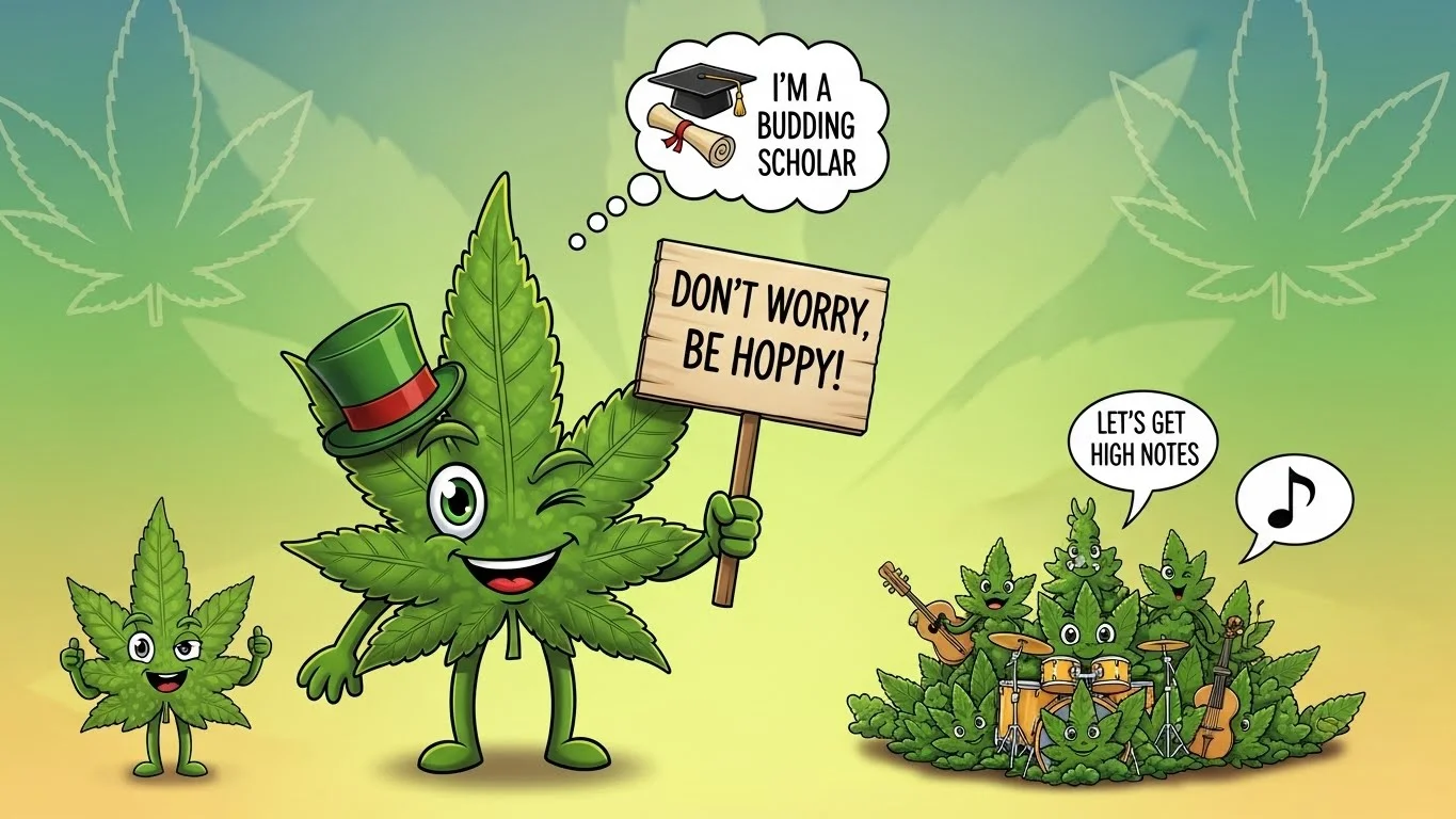 Funny Weed Puns Captions 🌿