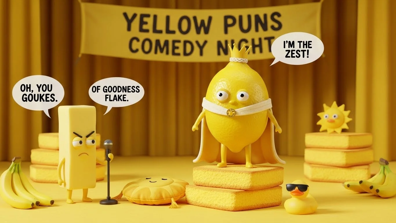 Funny Yellow Puns That Brighten Your Day 😂