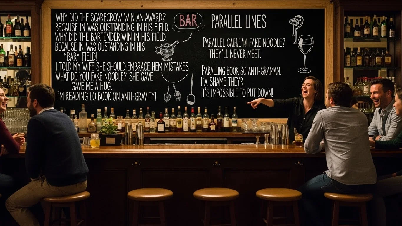 bar puns