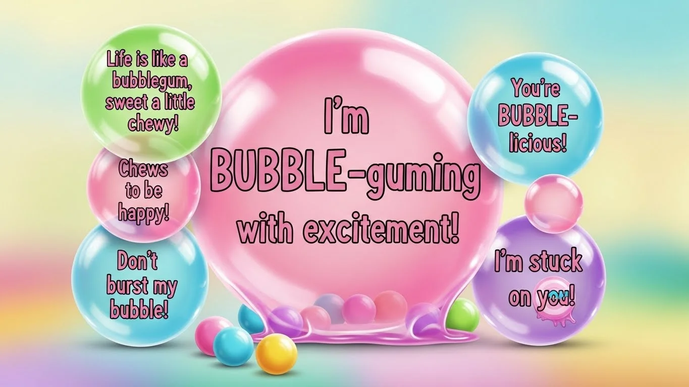 bubble gum puns