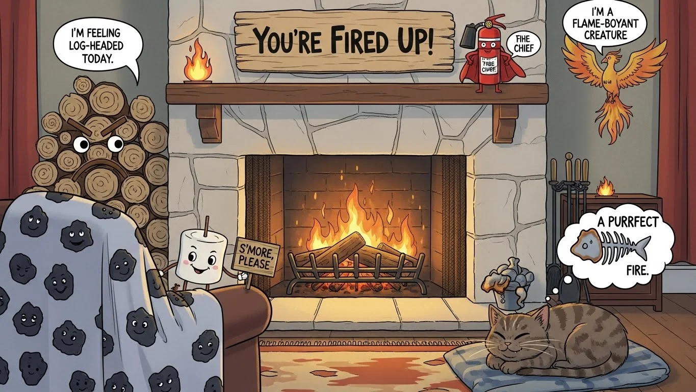 fireplace puns