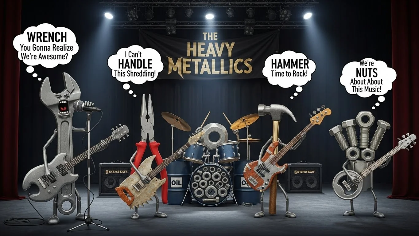 ⛓️ Funny Metal Puns Captions