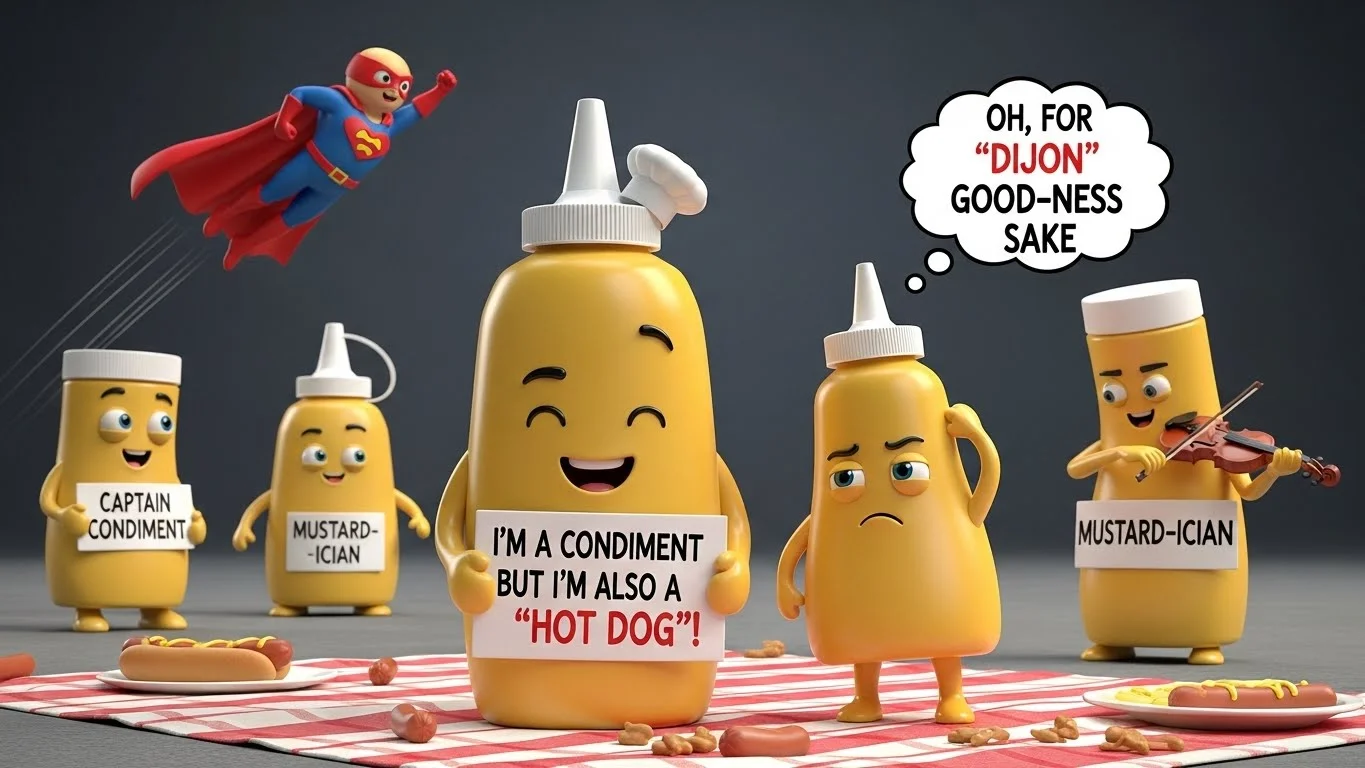 🌭 Funny Mustard Puns Captions
