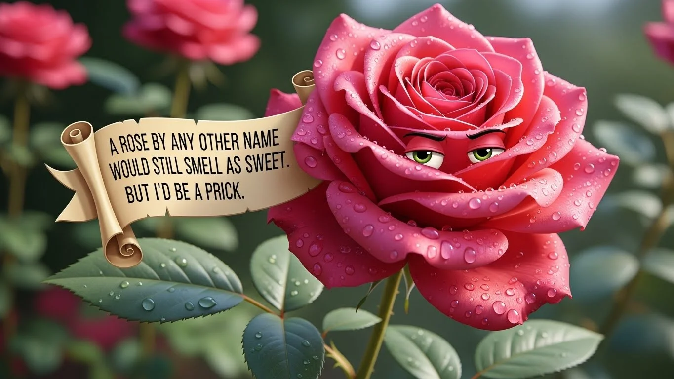 🌹 Funny Rose Puns Captions