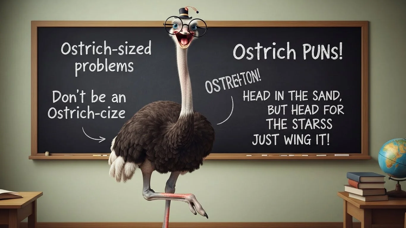 🐦 Funny Ostrich Puns Captions