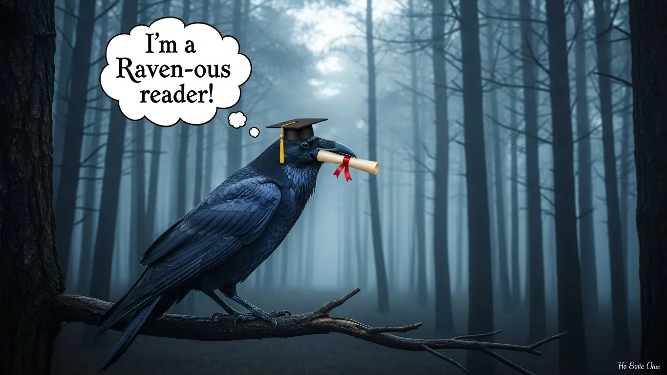 🐦‍⬛ Funny Raven Puns Captions
