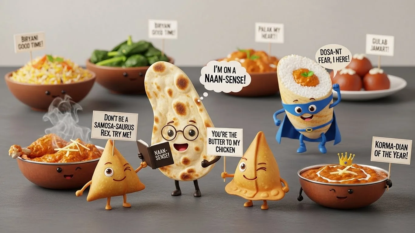 🔥 Funny Indian Food Puns