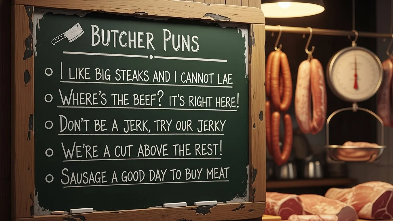 🔪 Funny Butcher Puns Captions