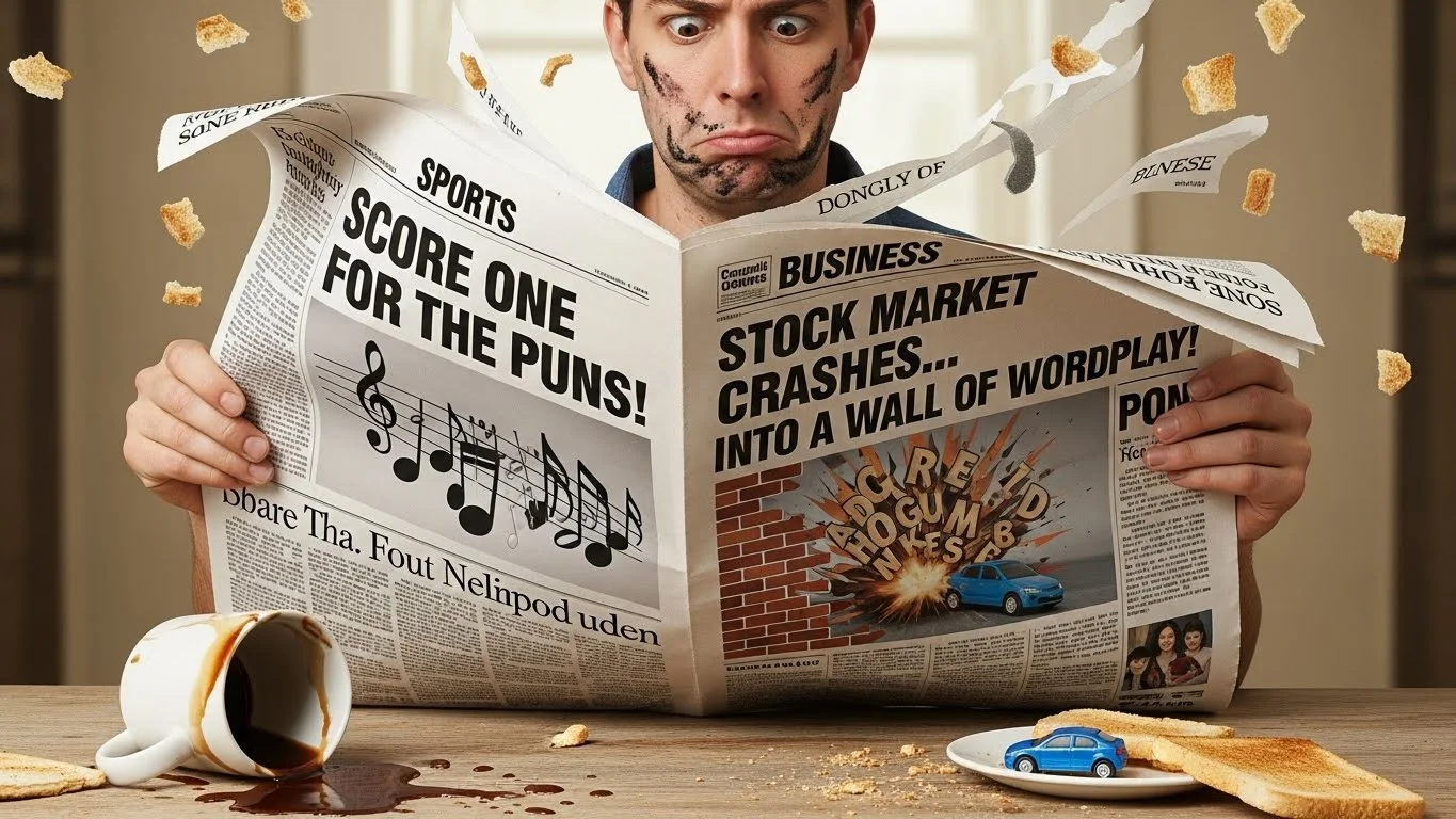 🗞️ Funny Newspaper Puns Captions