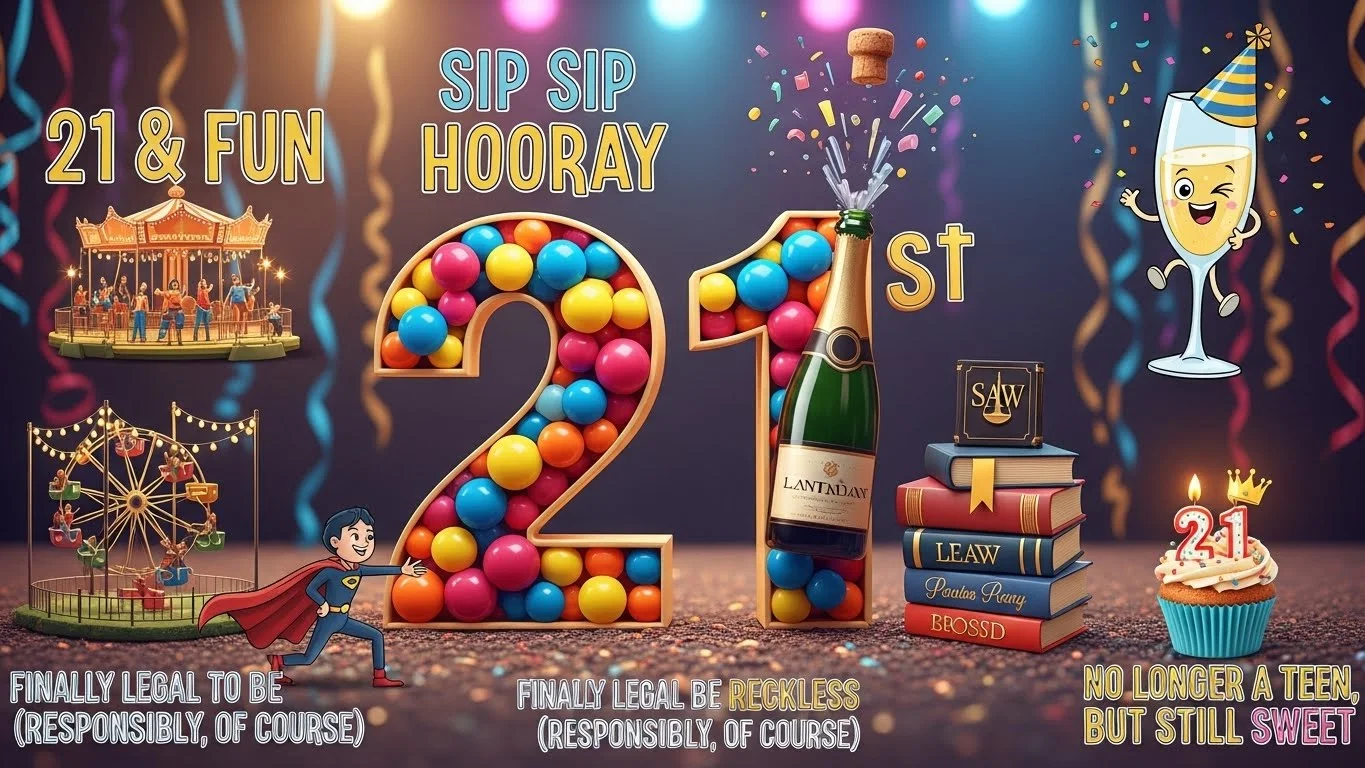 😂 Funny 21st Birthday Puns for Big Laughs