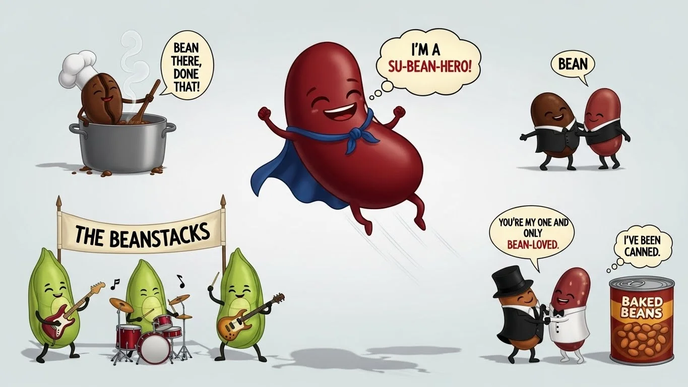 😂 Funny Bean Puns for Big Laughs
