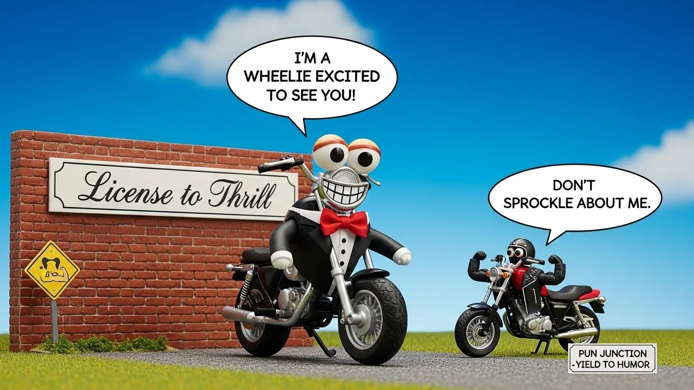 😂 Funny Motorcycle Puns for Big Laughs