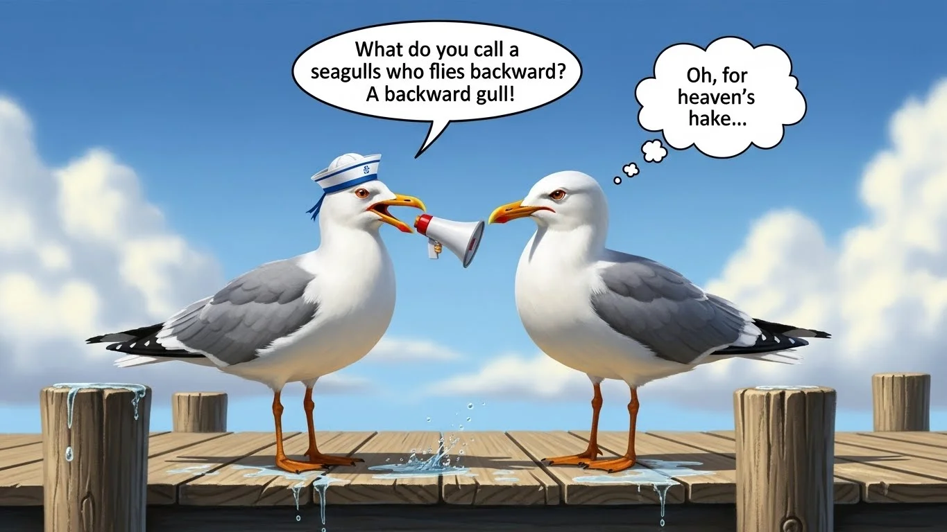 😂 Funny Seagull Puns for Big Laughs