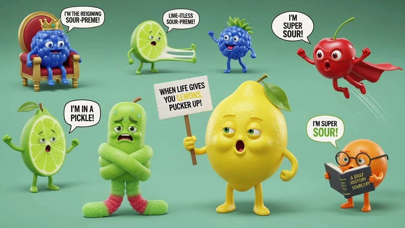 😂 Funny Sour Candy Puns for Big Laughs