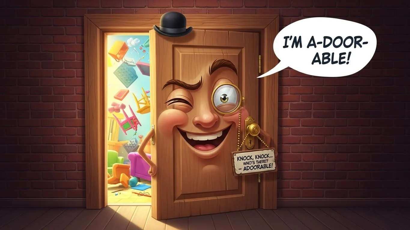 🚪 Funny Door Puns Captions