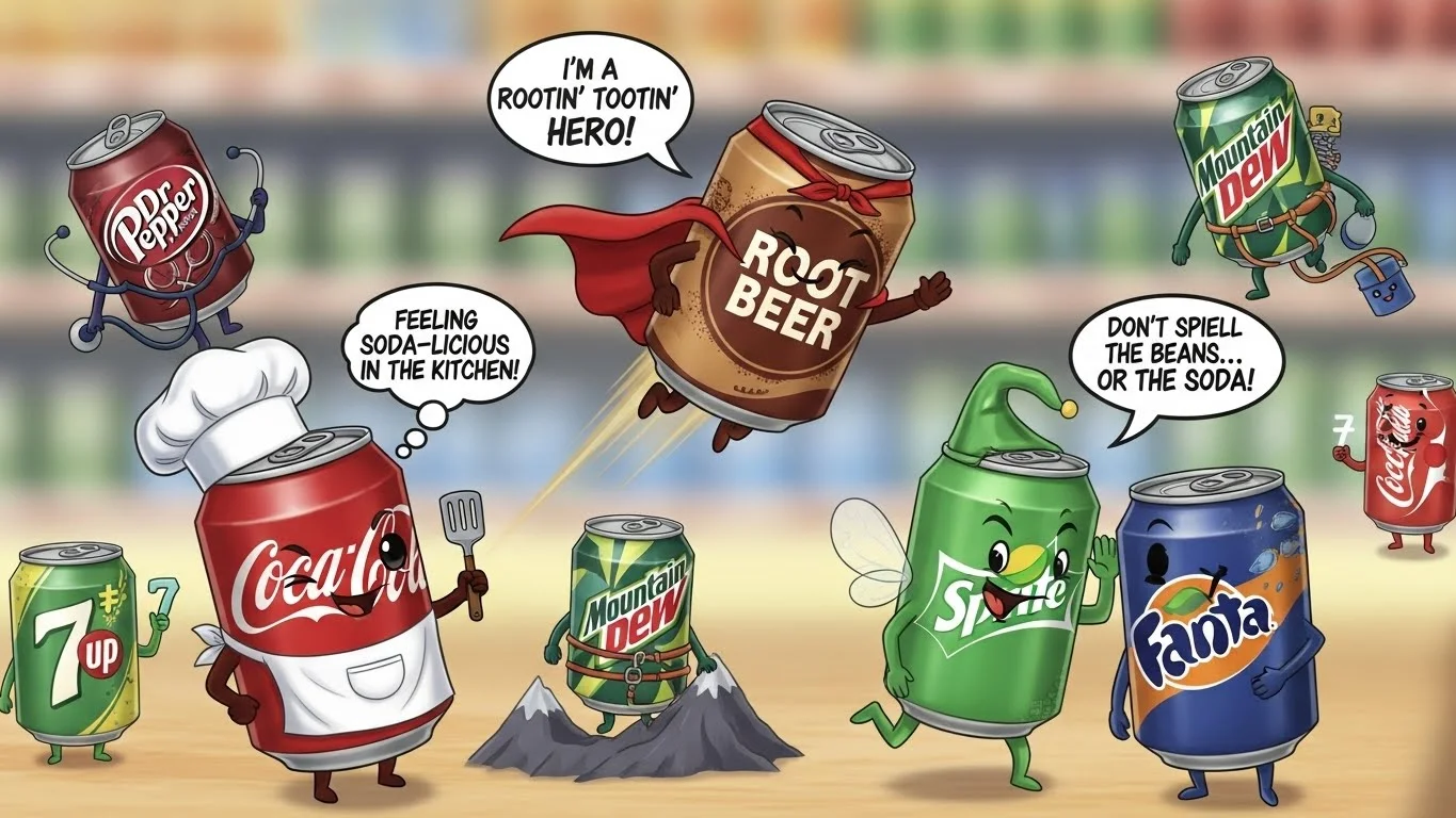 🥤 Funny Soda Puns Captions