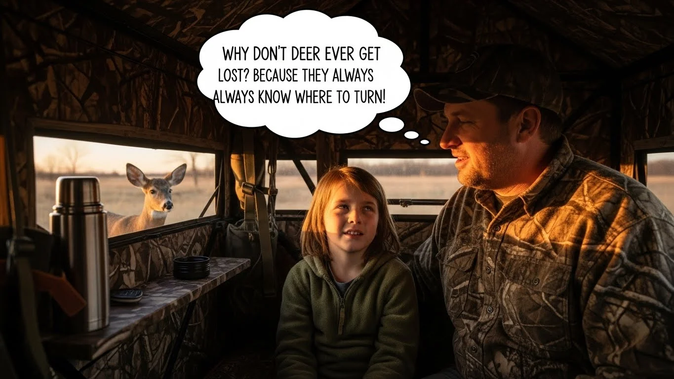 🦌 Funny Deer Blind Dad Joke Captions