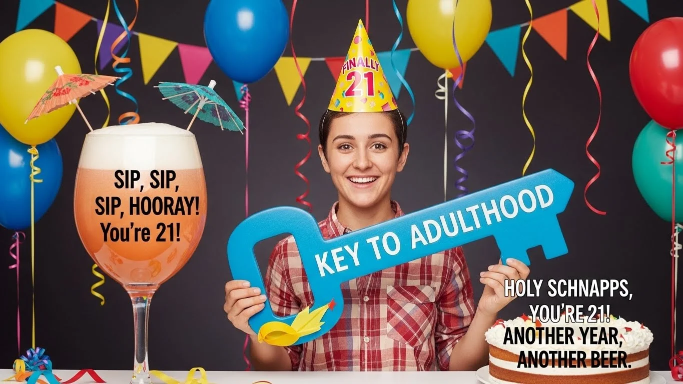 21st birthday puns