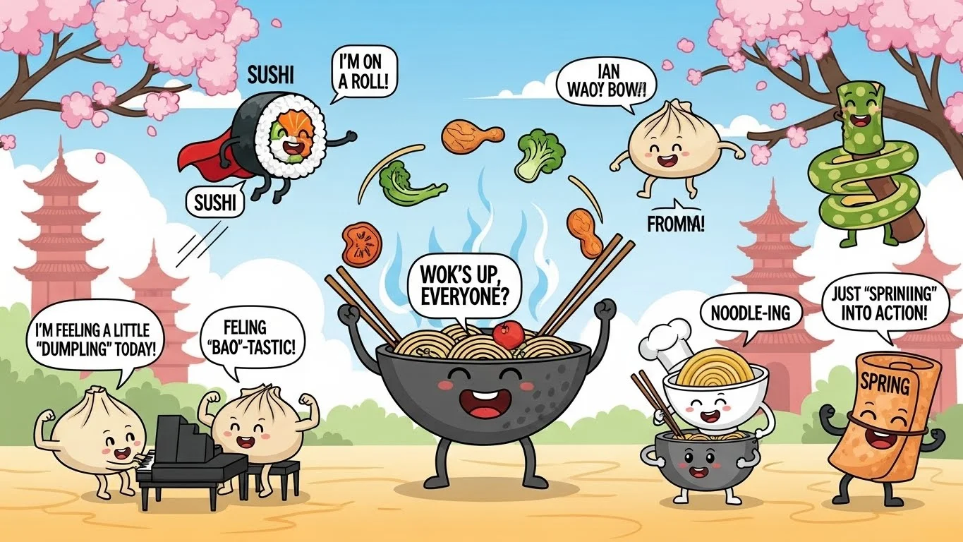 Asia Food Puns